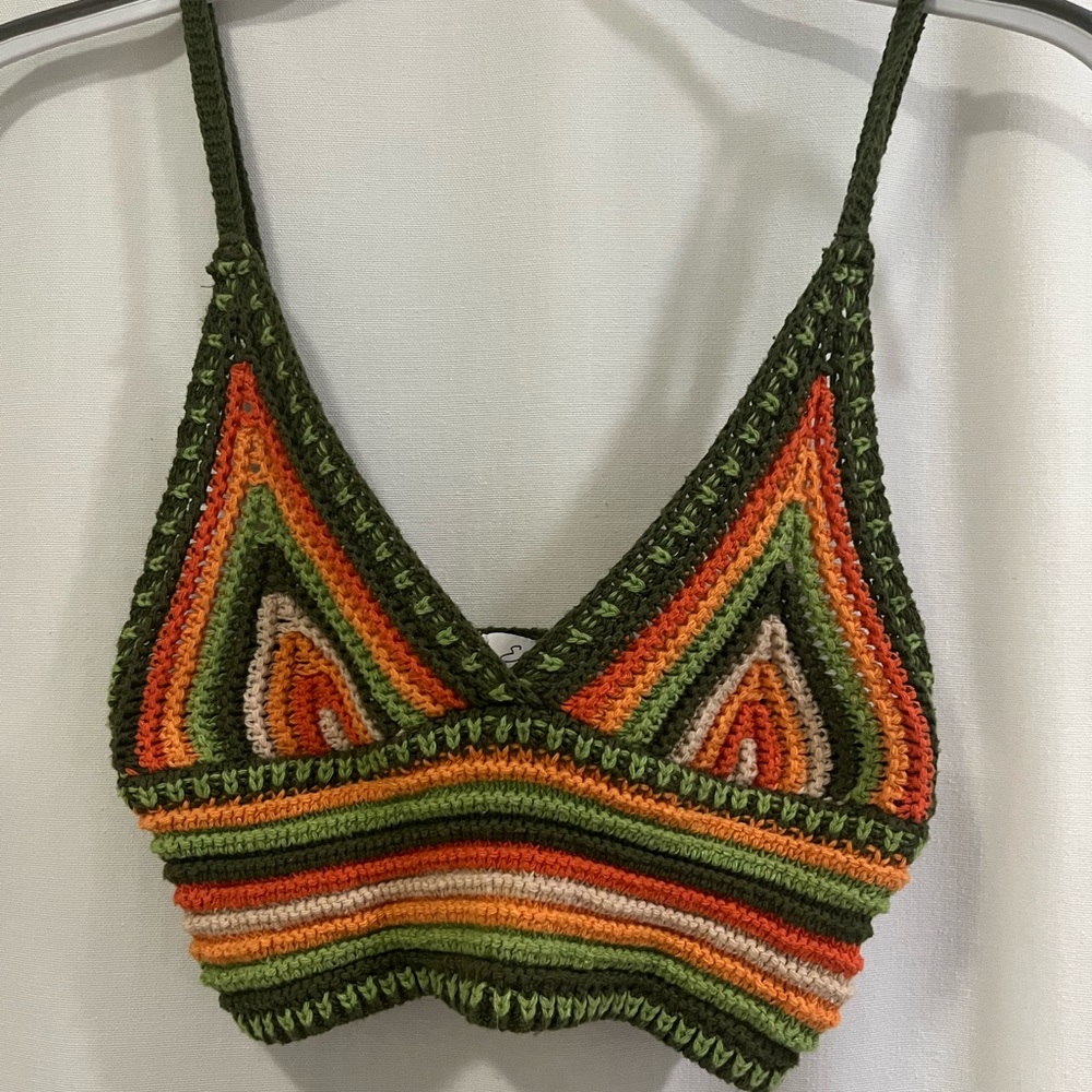 Very neat colored combo crotchet top.This is definitely one of my favorites!